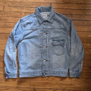 Thisisneverthat 2023 S Blue Paneled Trucker Denim Jean Jacket